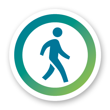 Icon of a person walking