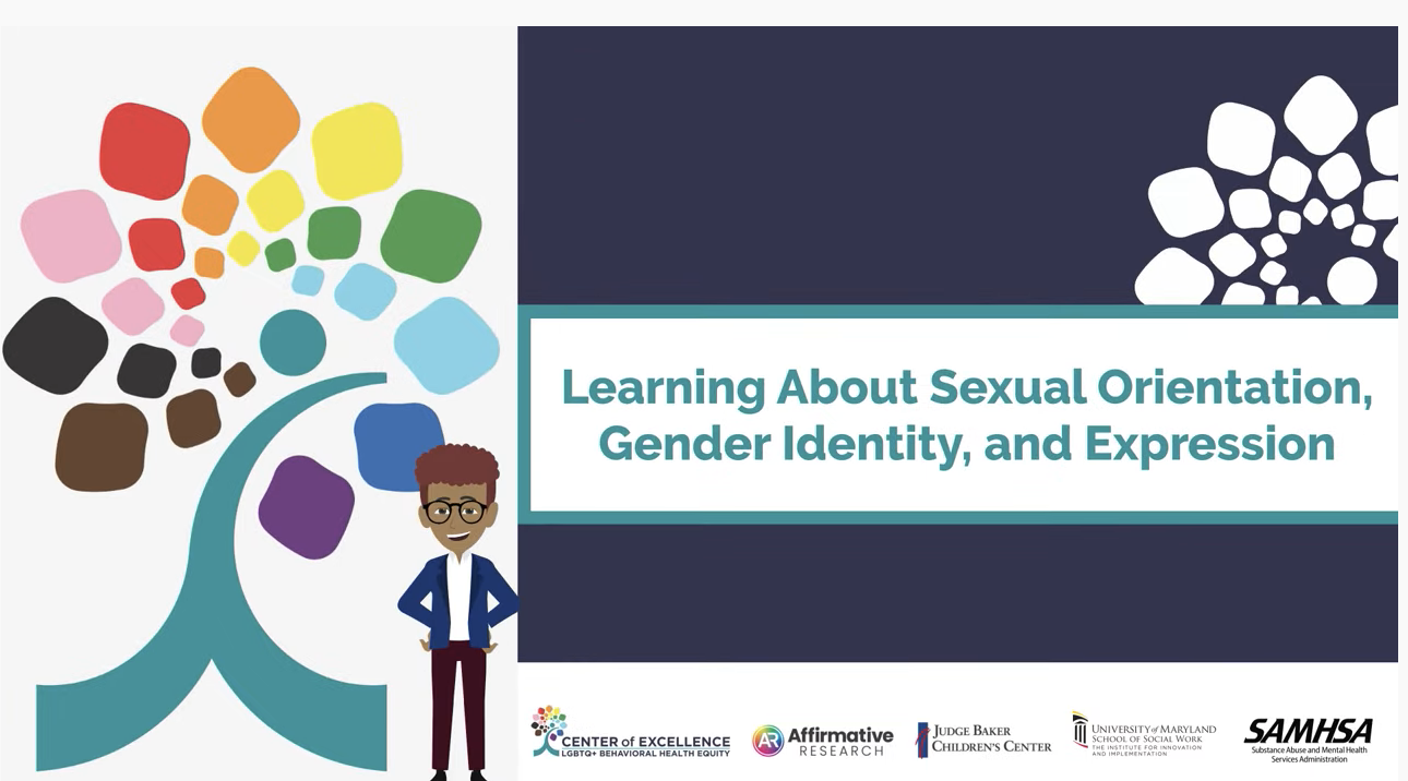 The Institutes Center Of Excellence Video About Sexual Orientation Gender Identity And 