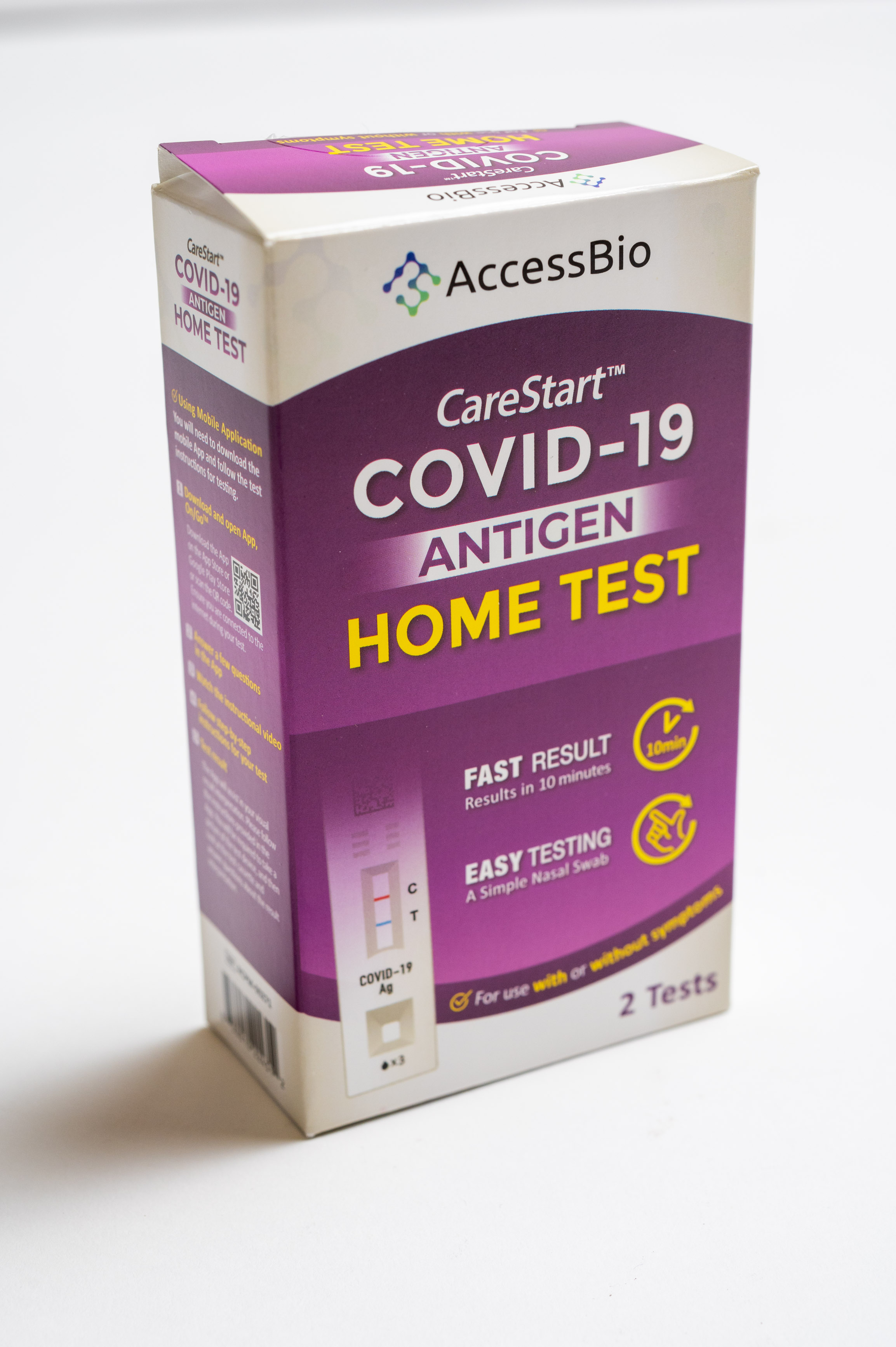 CareStart COVID-19 Antigen Home Test Kit box