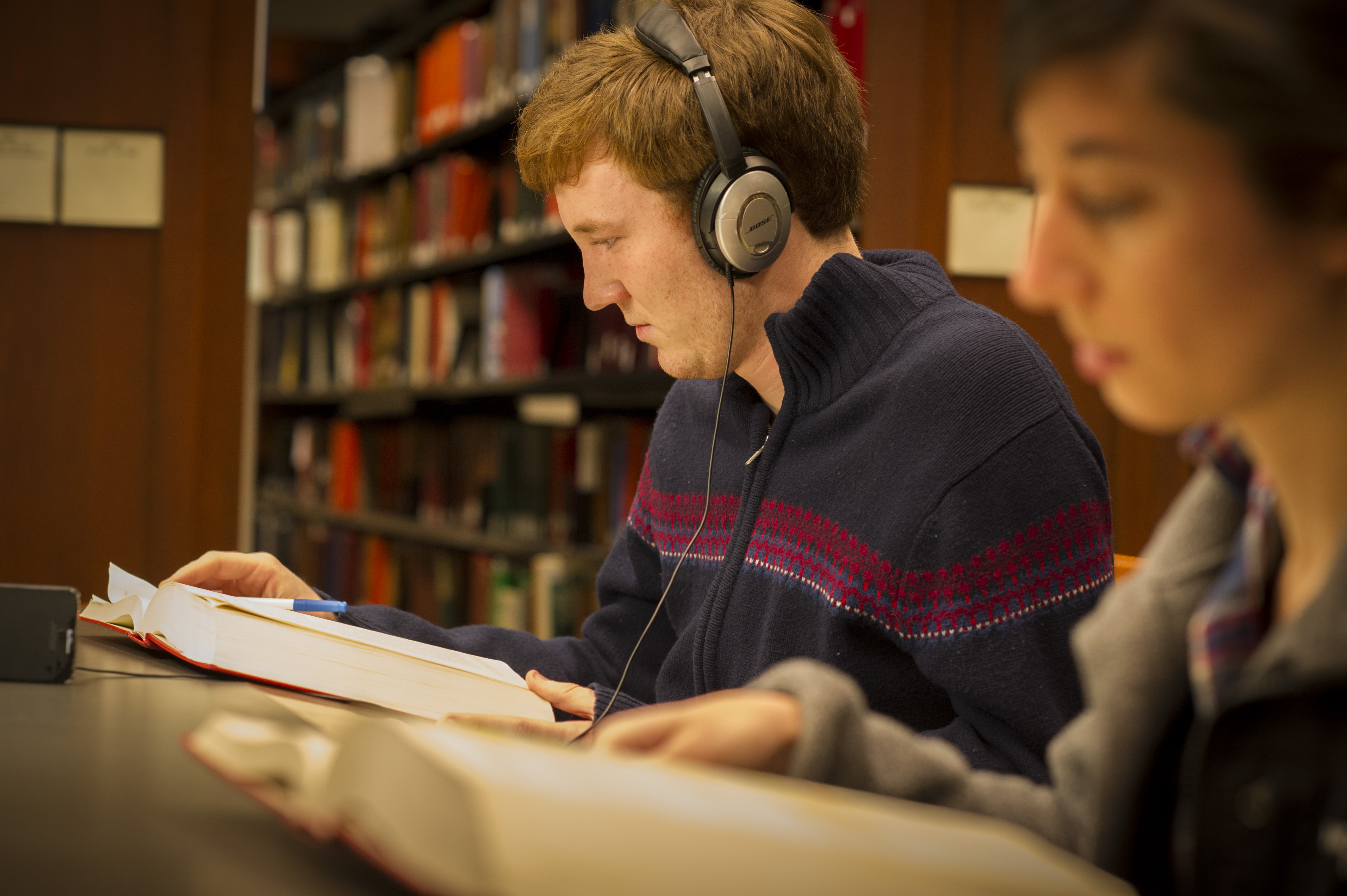 Photo of students studying