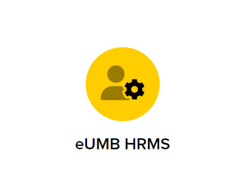 eUMB HRMS logo -- myUMB Home page