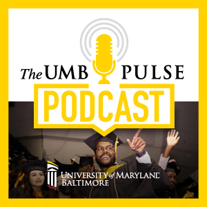 photo of UMB graduates with the words UMB Pulse Podcast