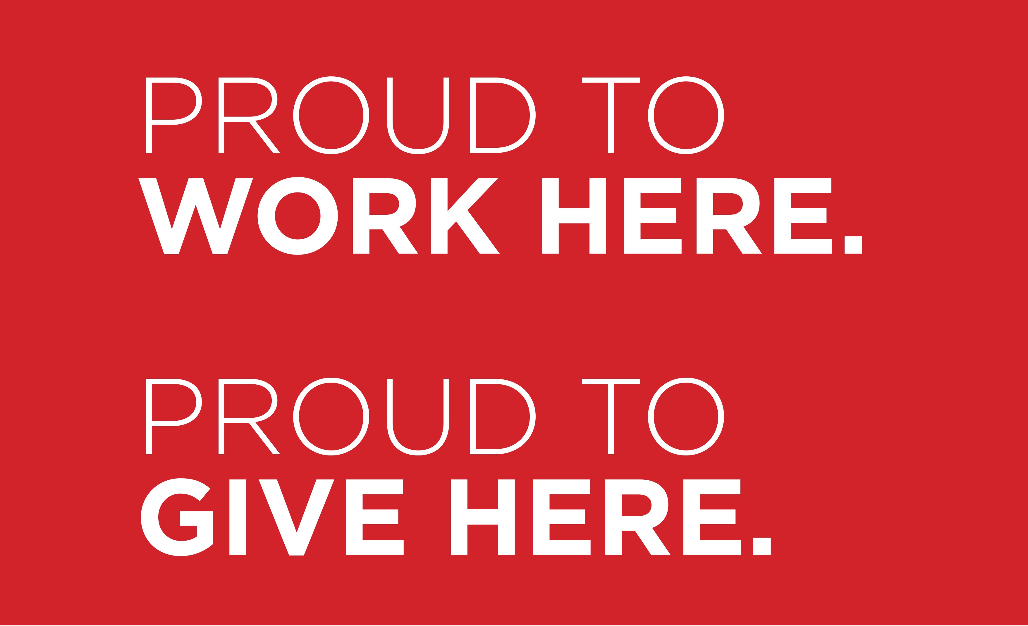 Proud to Work Here campaign logo