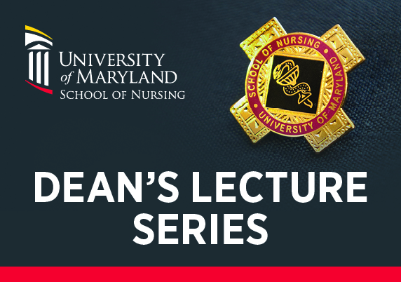 Dean's Lecture Series identity with UMSON alumni pin