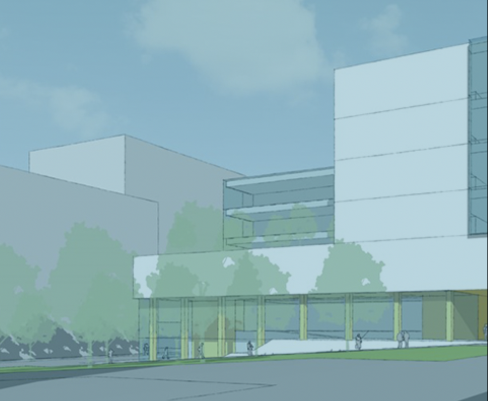 A rendering of proposed design of new School of Social Work Building