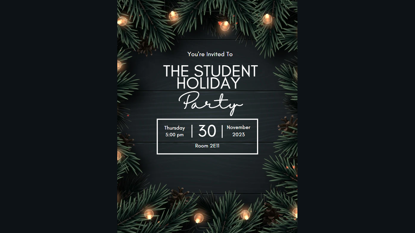 SSW SGA Holiday Party Flyer