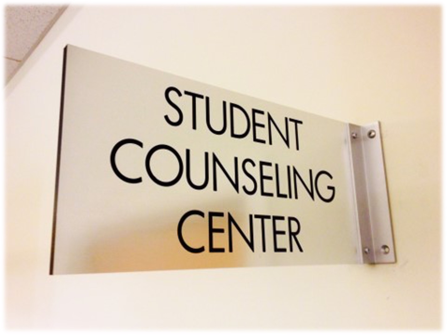 Student Counseling Center sign