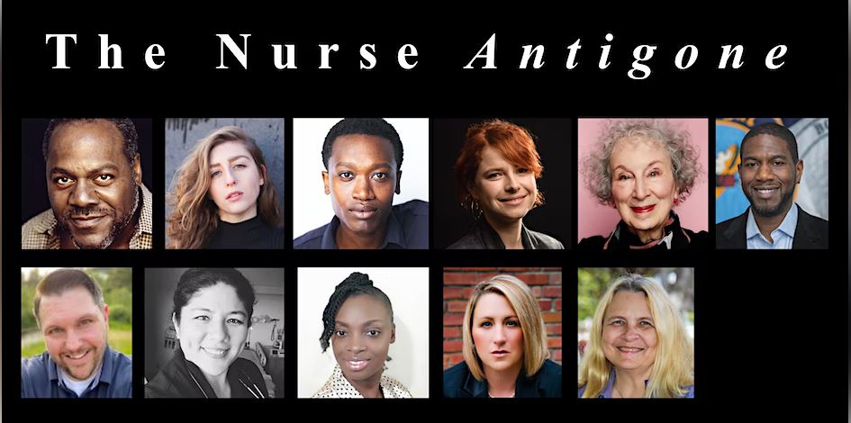 The Nurse Antigone with head shots of actors