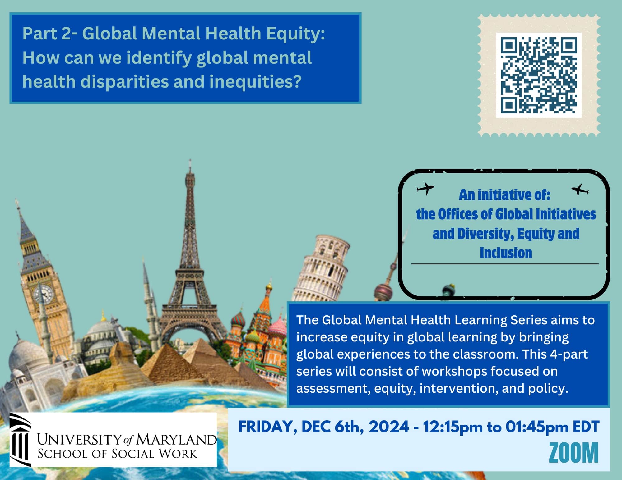 Global Mental Health Learning Series: Global Mental Health Equity 12/06/2024