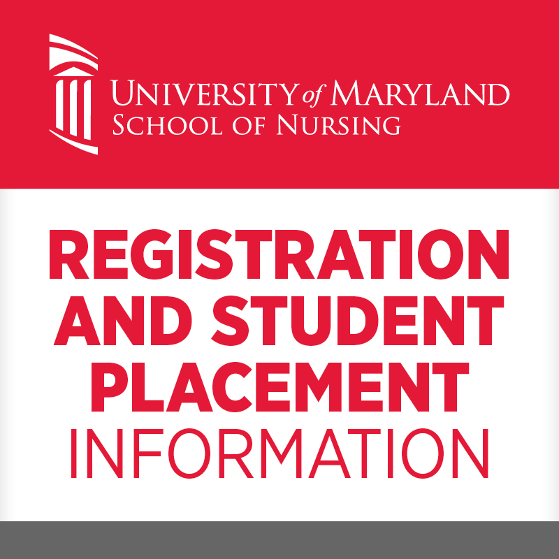 Registration and Student Placement Information with white UMSON logo on red background