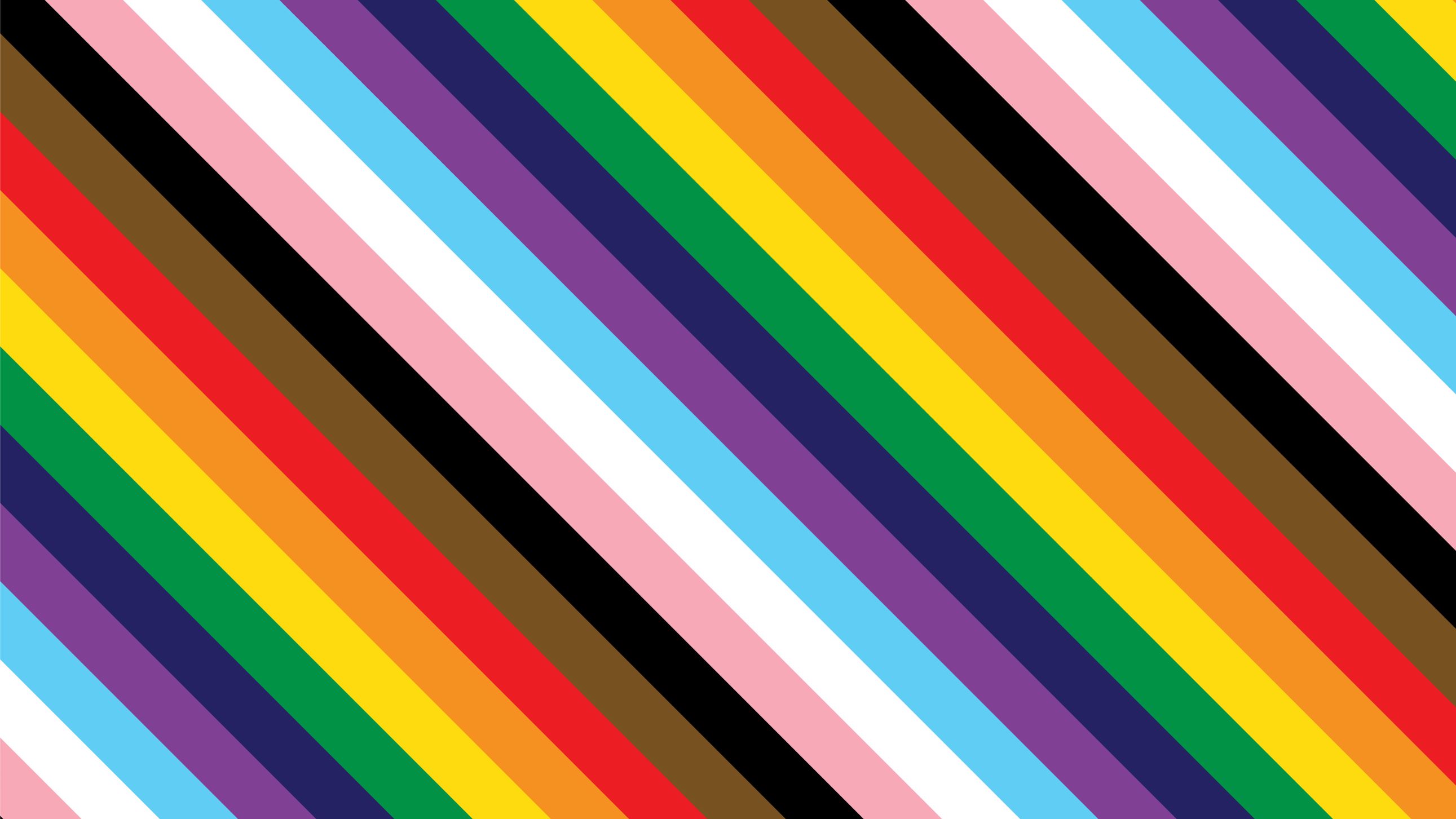 diagonal lines of assorted rainbow colors