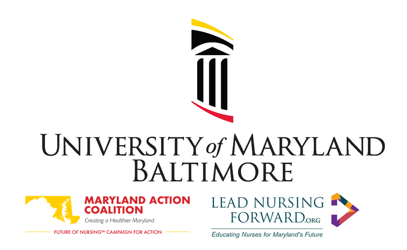 UMB, MDAC, and Lead Nursing Forward logos