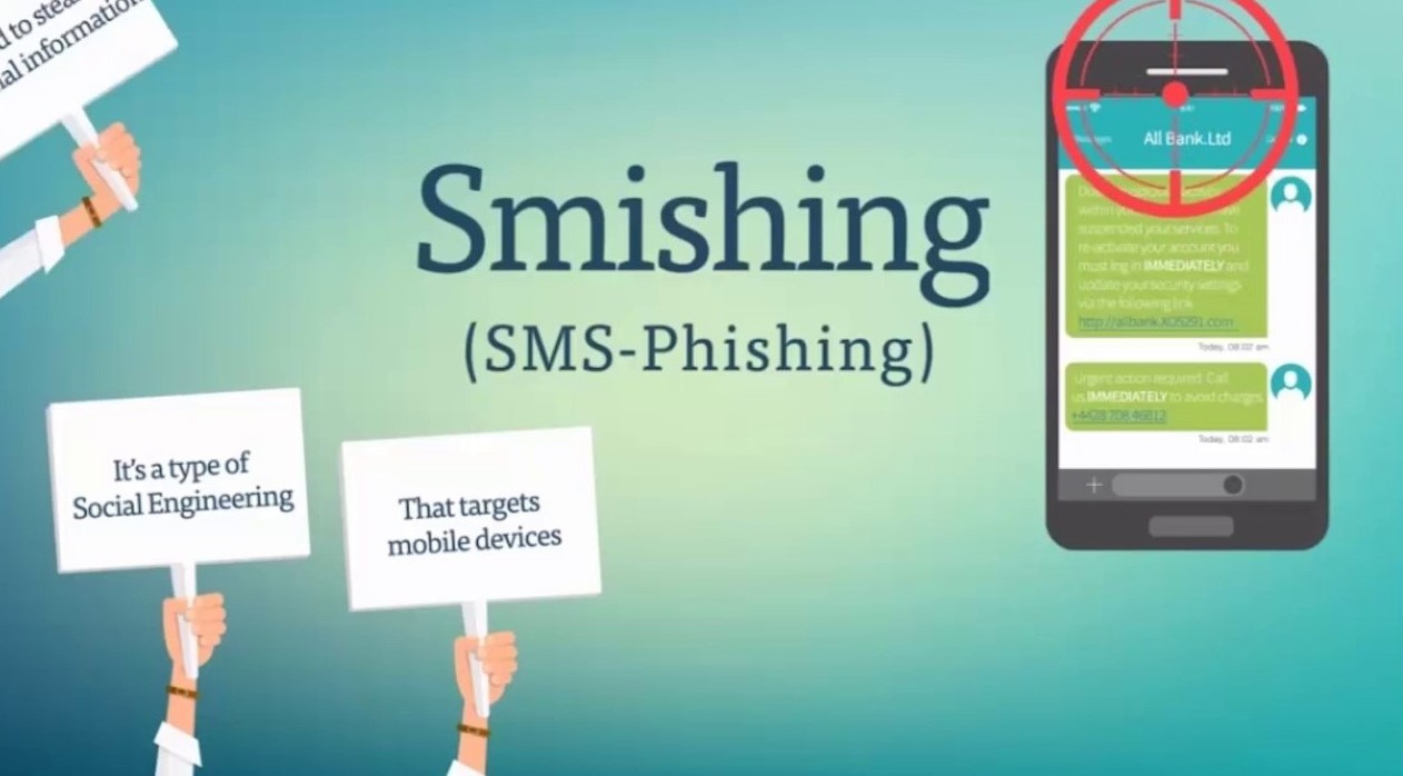 Smish attack text image