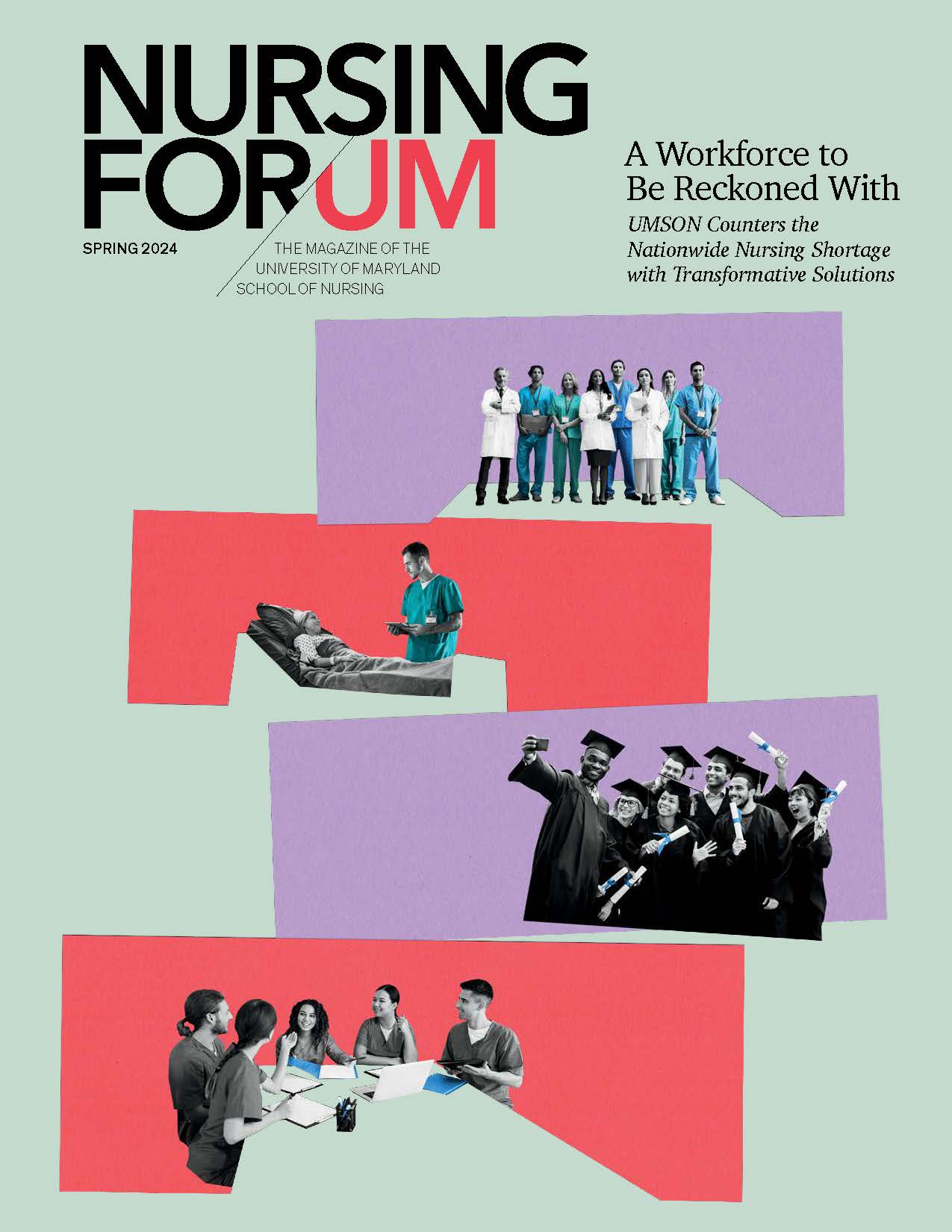 cover of spring 2024 issue of Nursing For/um magazine