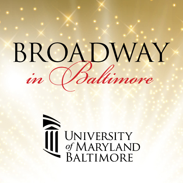 Broadway in Baltimore on gold background