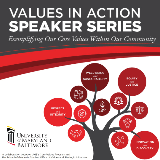 Core Values Tree Graphic with the words 