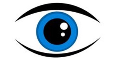 graphic of a blue eye