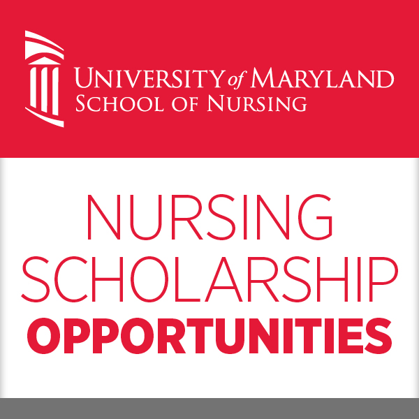Nursing Scholarship Opportunities in red on white background with UMSON logo