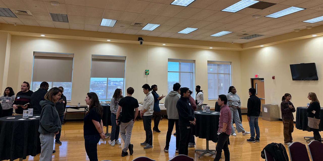 students in room networking