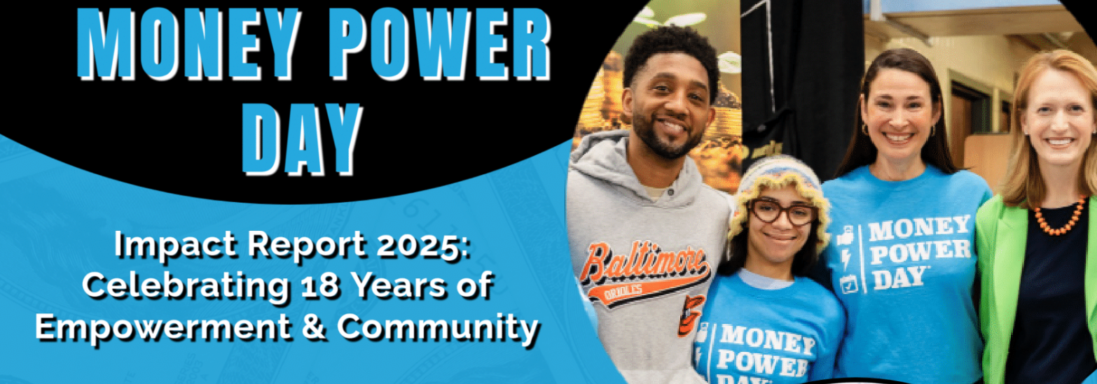 Money Power Day Graphic highlighting 18 years of community impact with photo of Mayor Brandon Scott