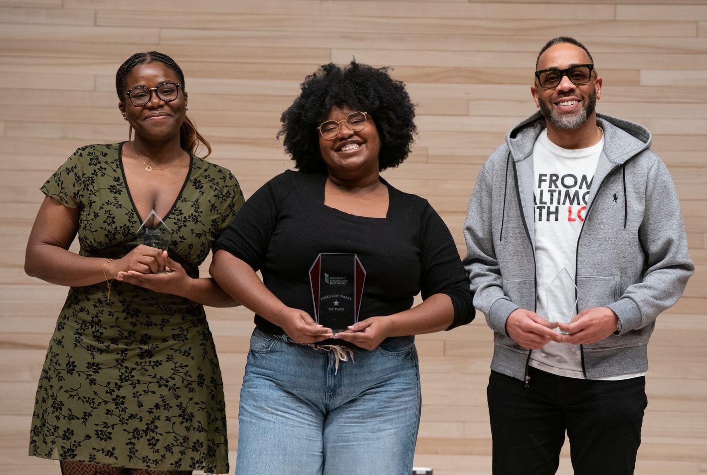 From left, Olaoluwa “Ollie” Adebajo, Arnelle Etienne, and Borndavid McCraw.