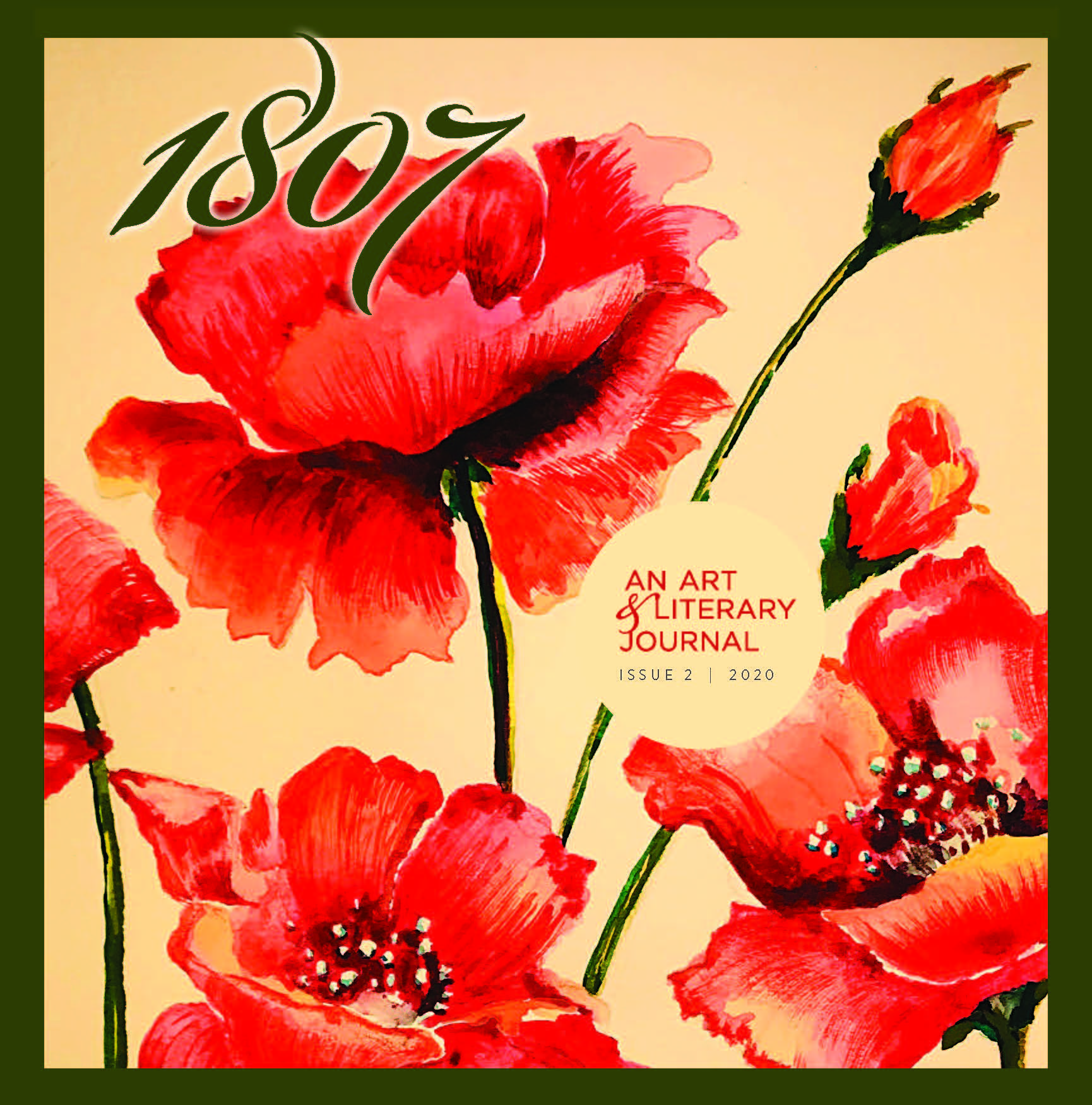 Cover of 1807 magazine with art of tulips