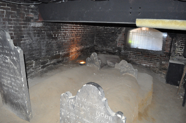 Catacombs beneath Westminster Hall in Baltimore, Maryland.