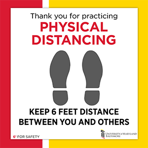 Thank you For Practicing Physical Distancing. Keep 6 Feet Distance Between You And Others.