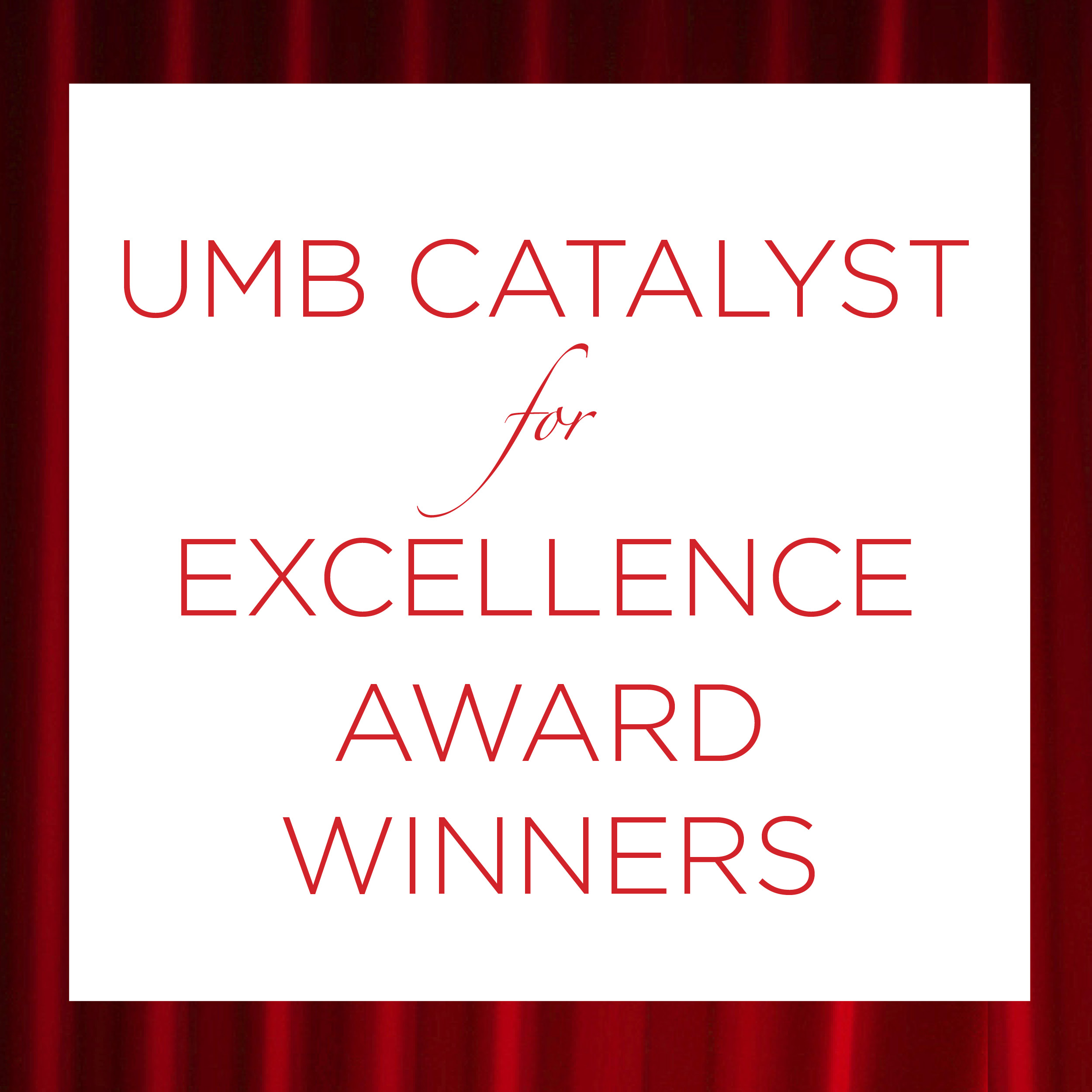 Catalyst for Excellence Award Winners