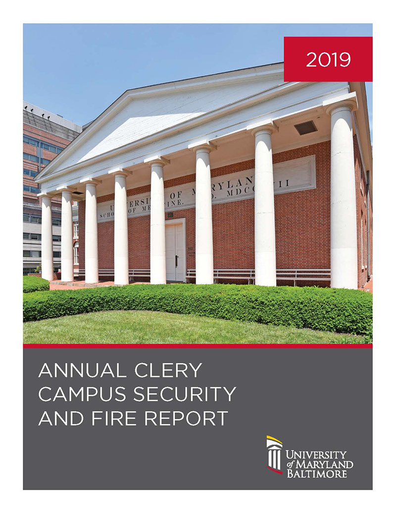 Clery Report cover