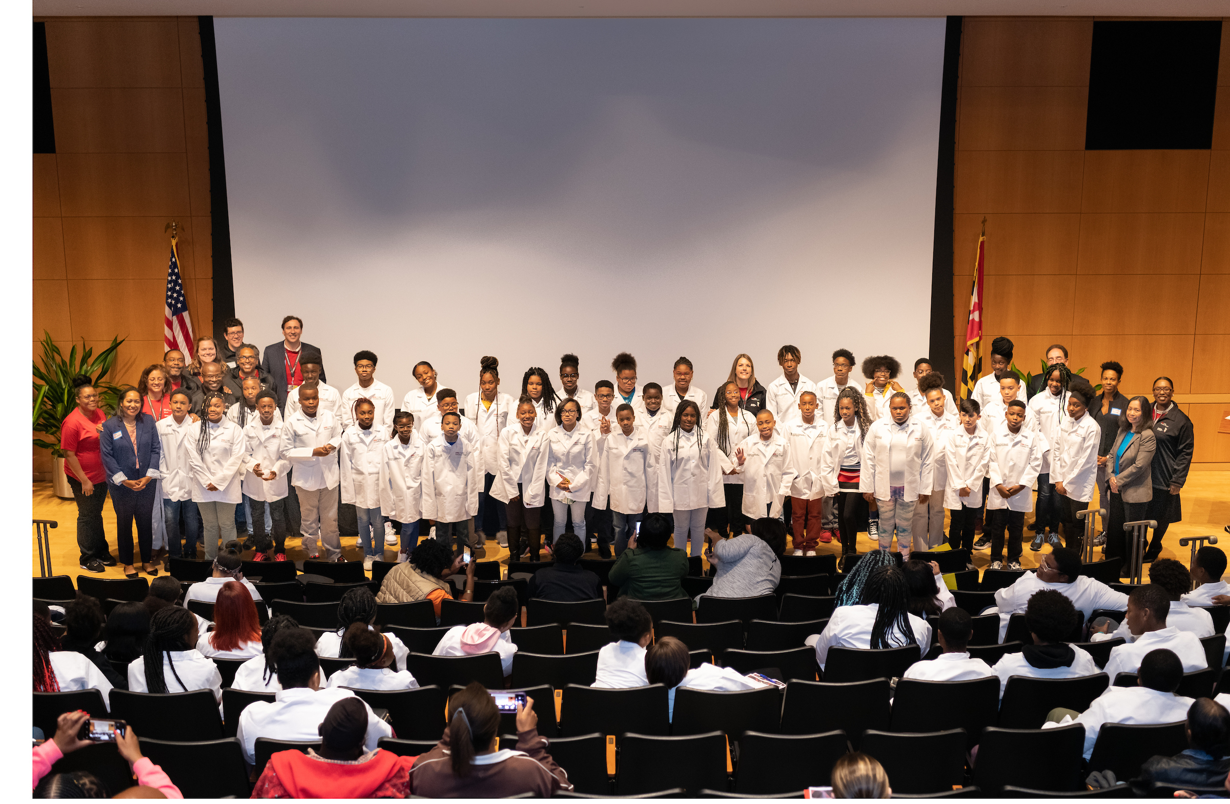 Cohort 5 UMB CURE Scholars at White Coat Ceremony 2019