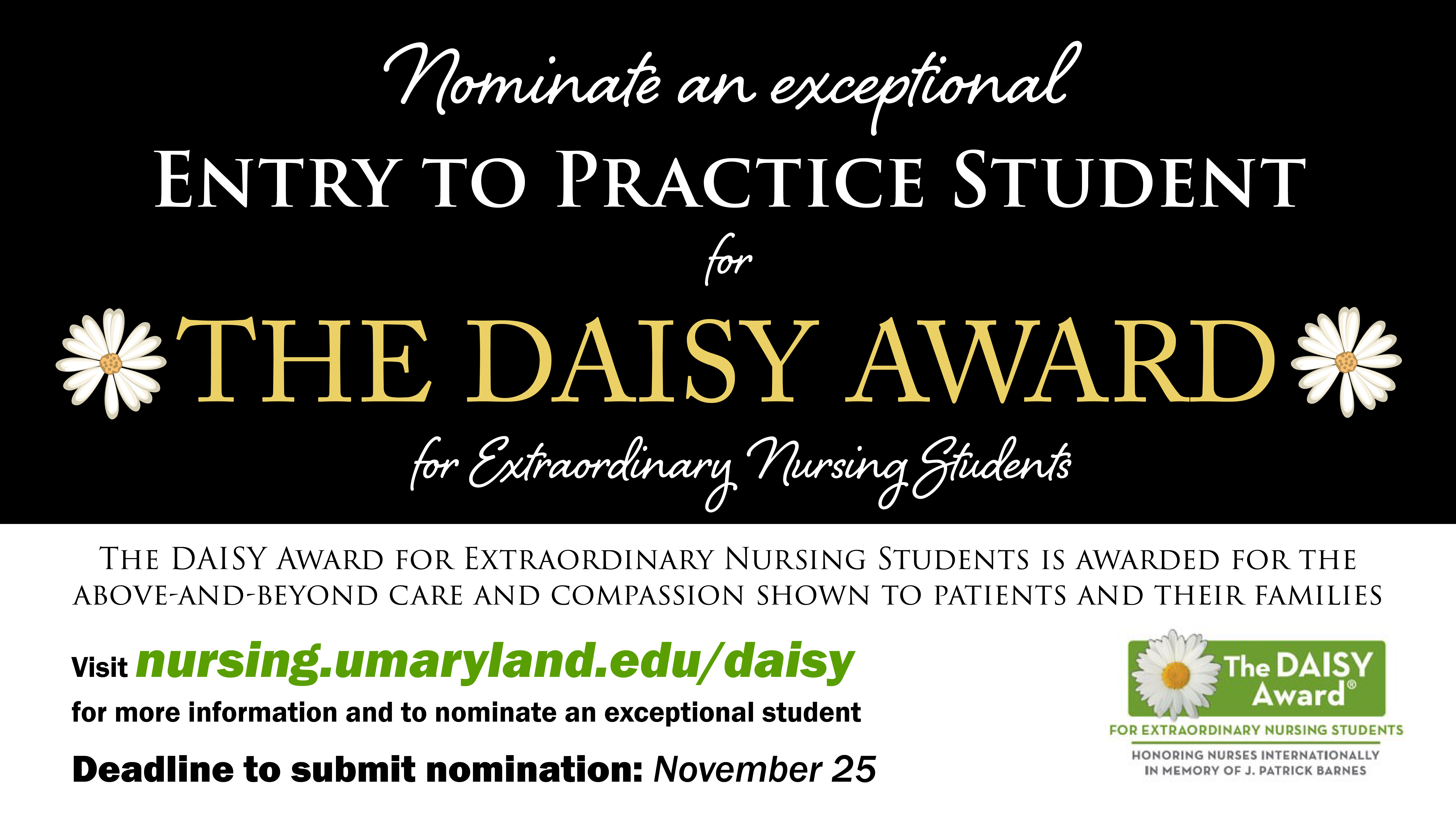 DAISY Award for Extraordinary Nursing Students