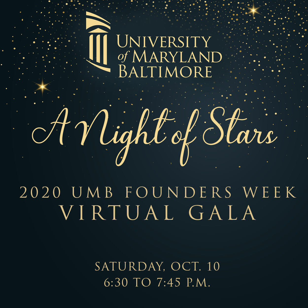 A Night of Stars: UMB Virtual Founders Week Gala
