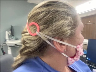 health care provider modeling ear saver
