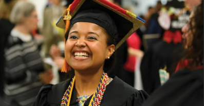 a smiling UMSON graduate