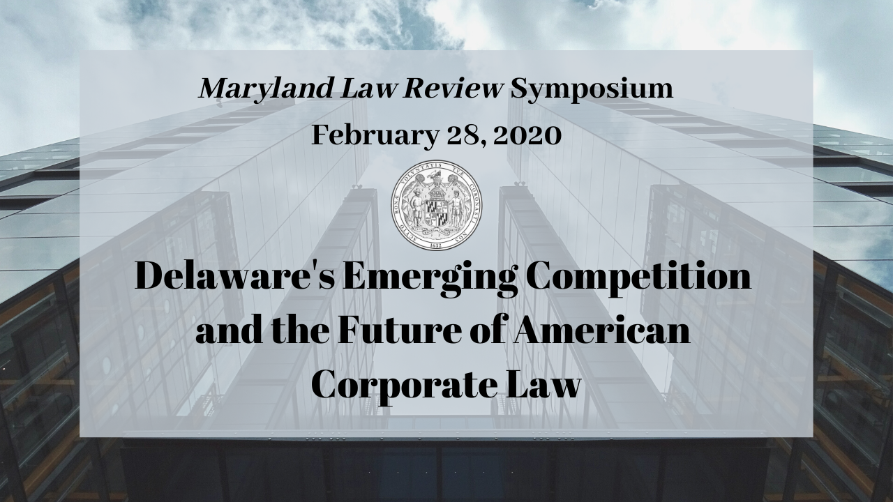 Maryland Law Review Symposium title and date