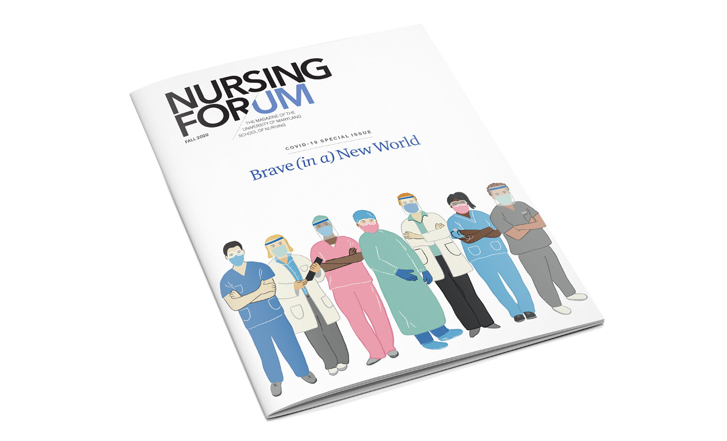 Cover of fall 2020 Nursing For/UM