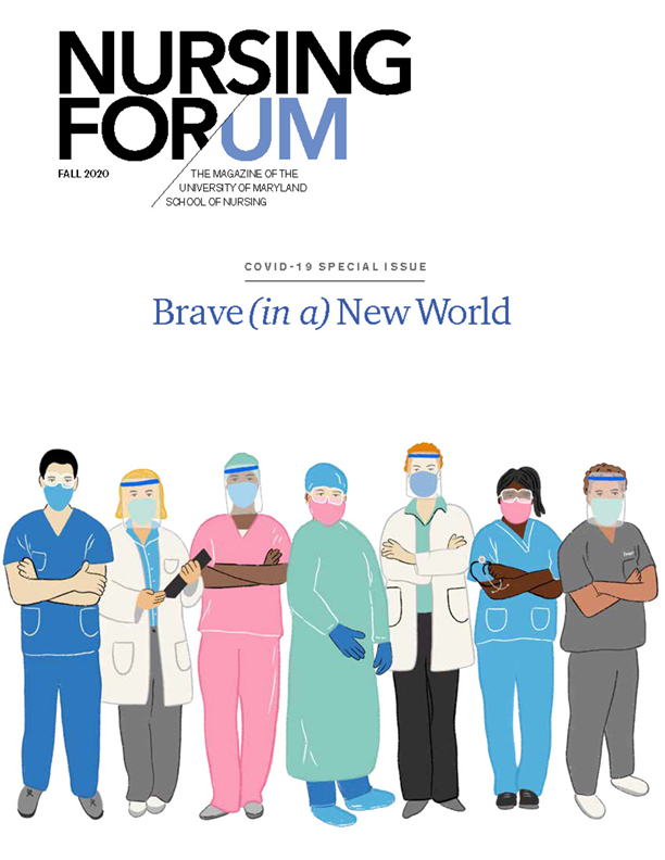 cover of fall 2020 issue of Nursing For/um magazine