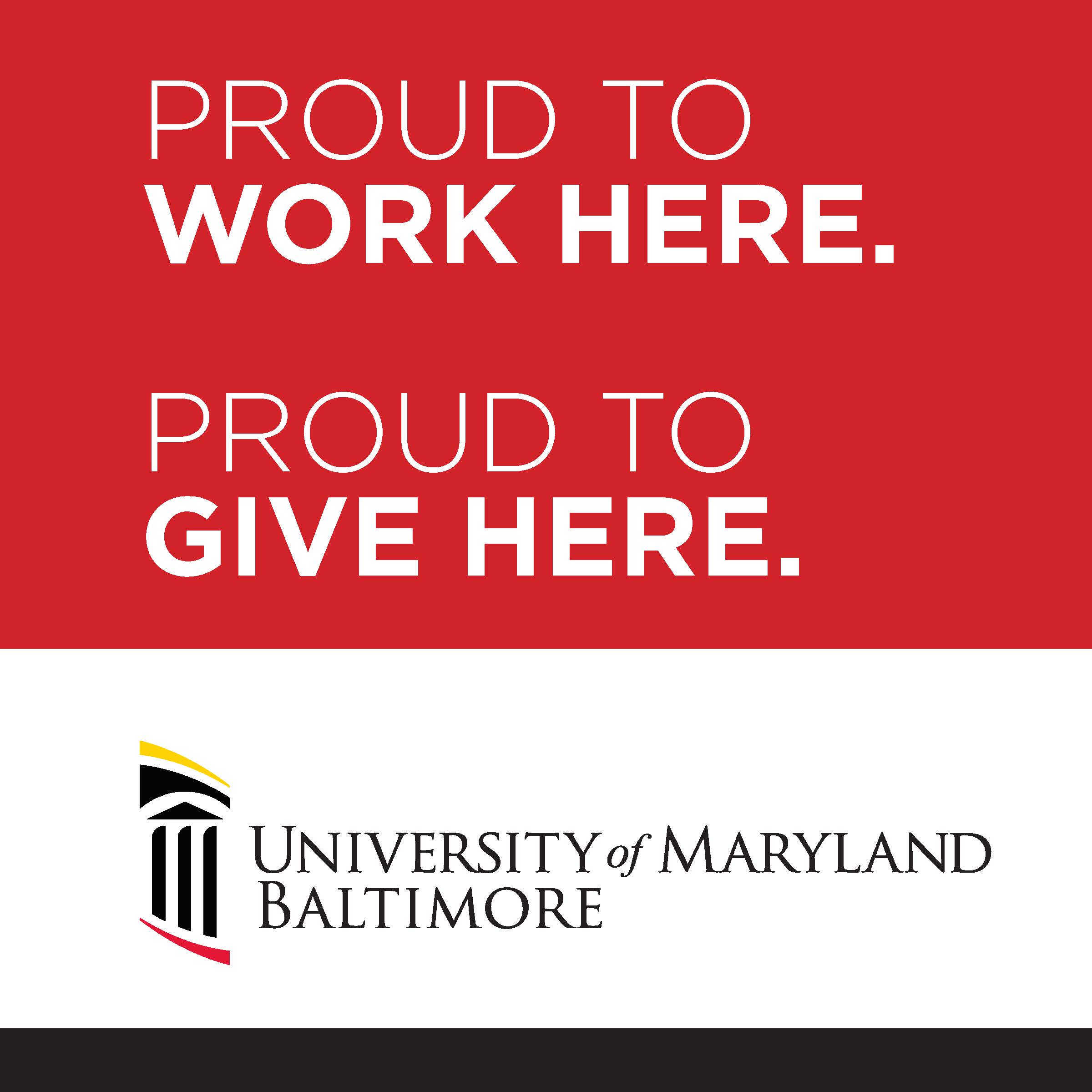 Proud to Work Here campaign graphic