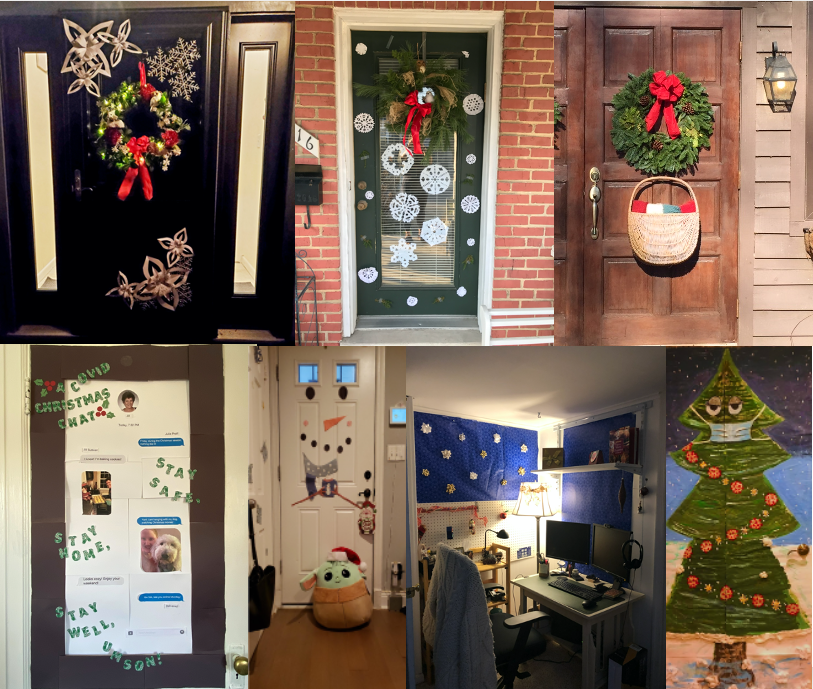 office christmas door decorating contest