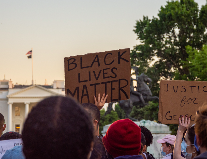 Black Lives Matter protest outside of the White House