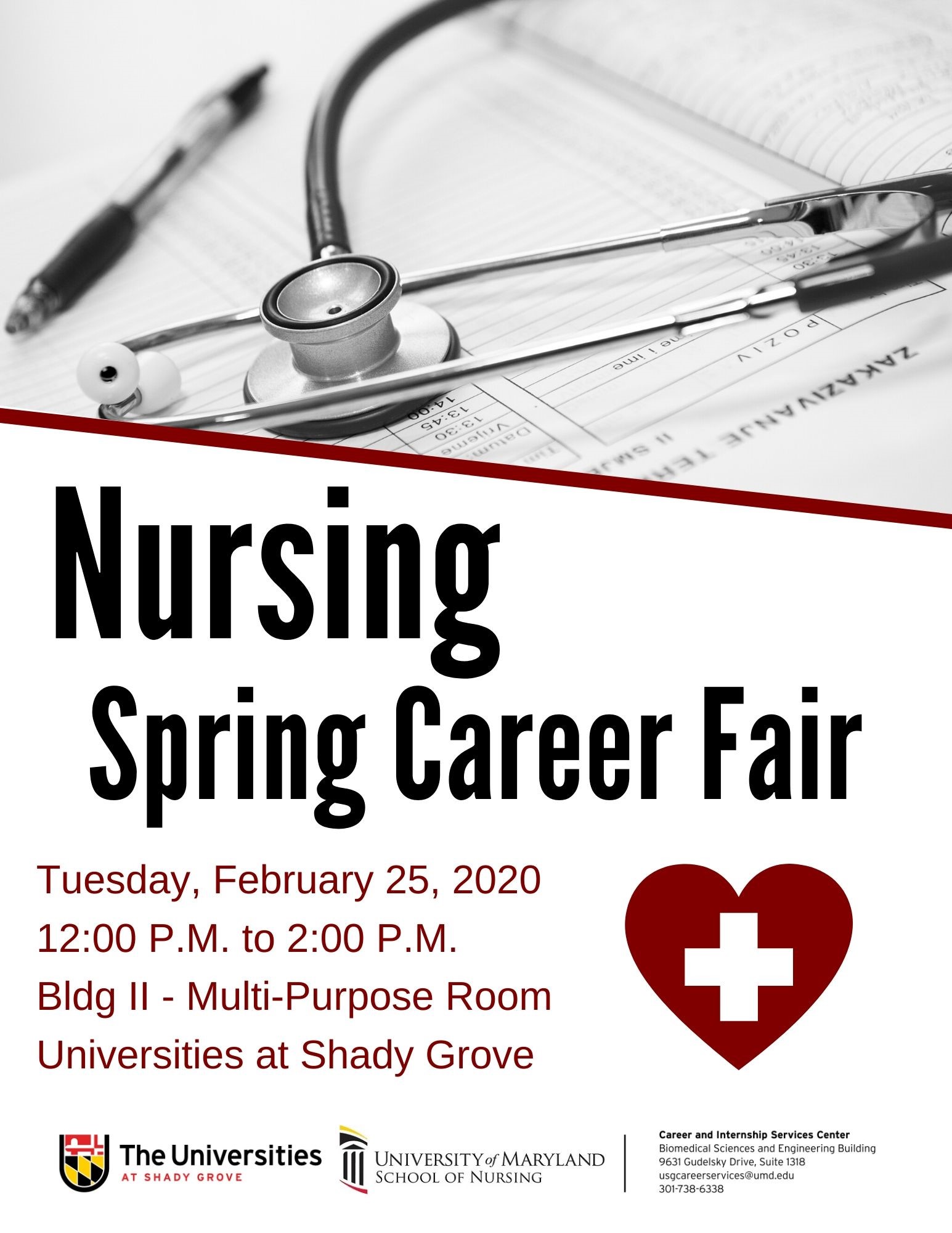 Spring 2020 Nursing Career Fair at Universities at Shady Grove