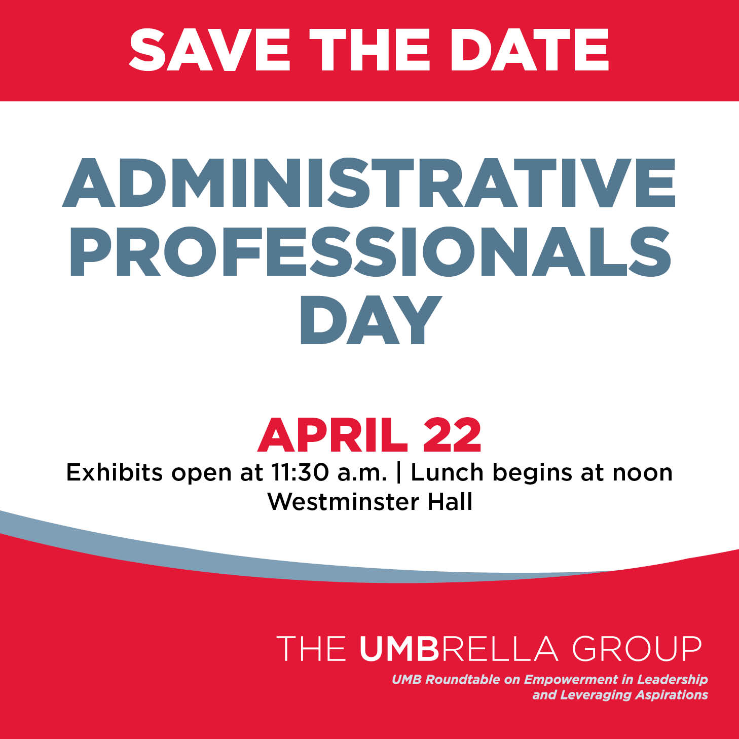 Administrative Professionals Day Save the Date Image