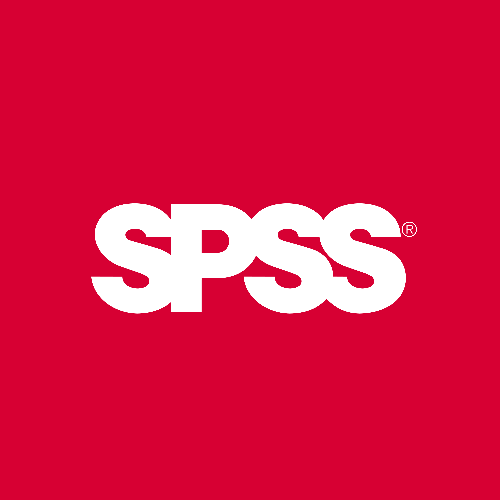 SPSS Logo- red background; white font