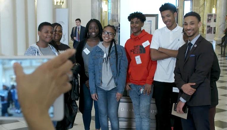 Video still of UMB CURE Scholars students