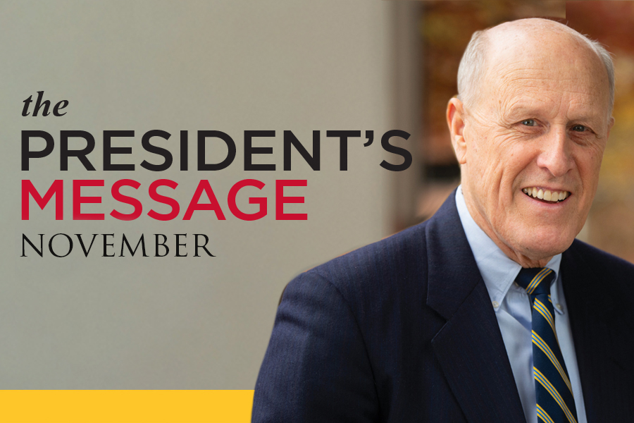 The President's Message-November
