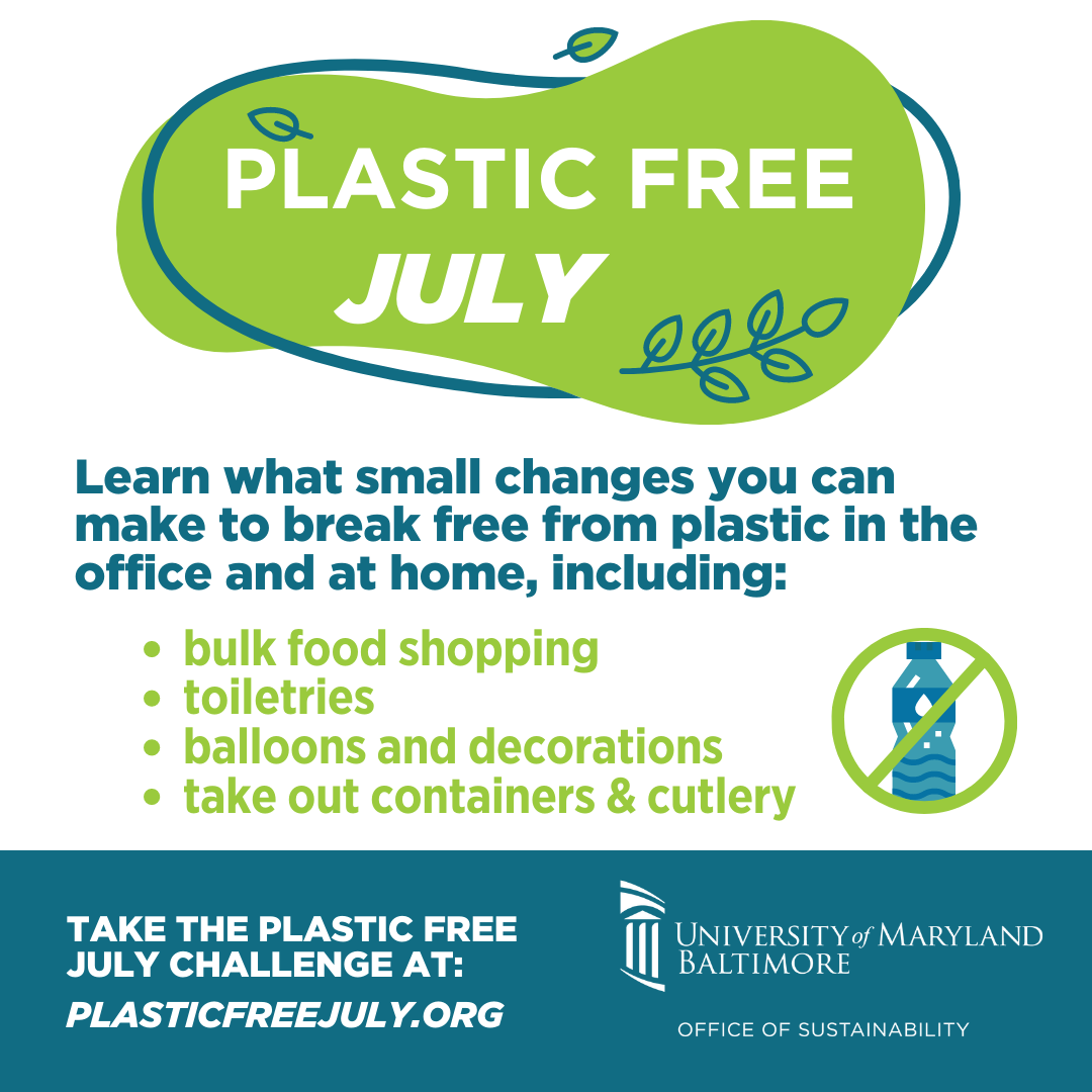 July Green Tip: Learn what small changes you can make to break free from plastic, including: bulk food shopping, toiletries, balloons and decorations, take out containers & cutlery