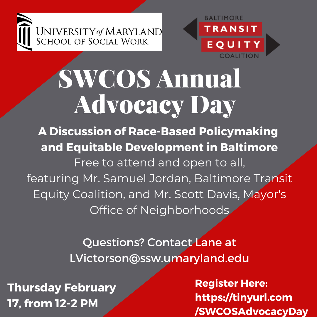 SWCOS Advocacy Day Poster