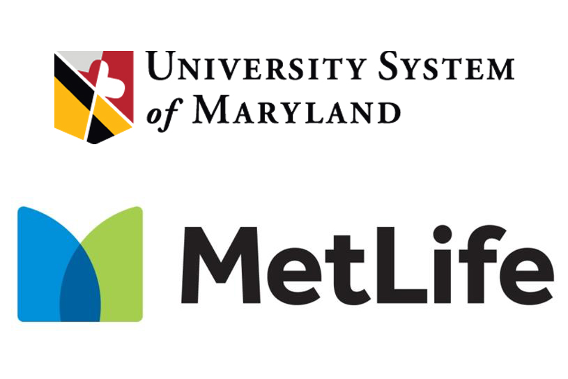 University System of Maryland logo and MetLife logo graphic