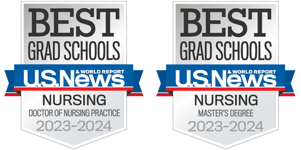 two badges from U.S. News